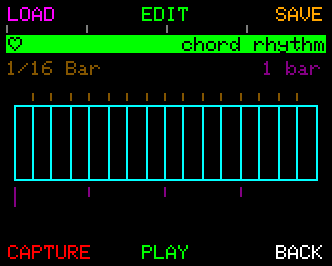 Chord Rhythm example with fast regular beat