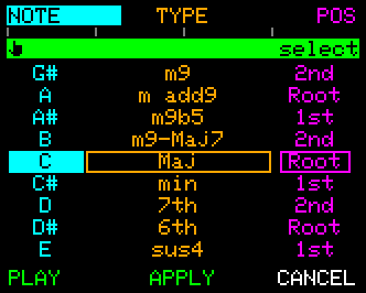 Chord Select