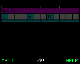 The COMMON layer - the six shared buttons, over a dimmed screen