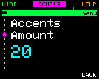 Accents Amount (default 20)