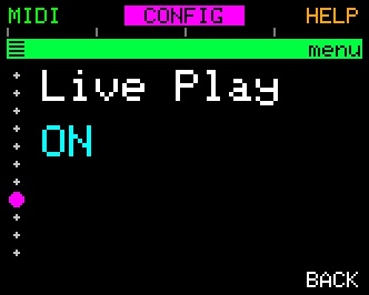 Live Play (default On)