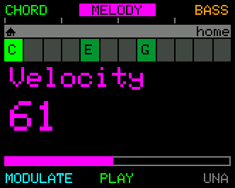 Performance Mode - Melody Velocity Parameter change