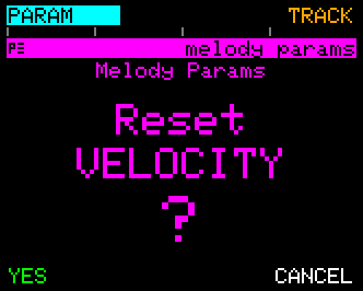 Reset - PARAM scope